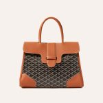 Goyard Saigon Tote Black & Brown Goyardine Canvas Palladium Hardware